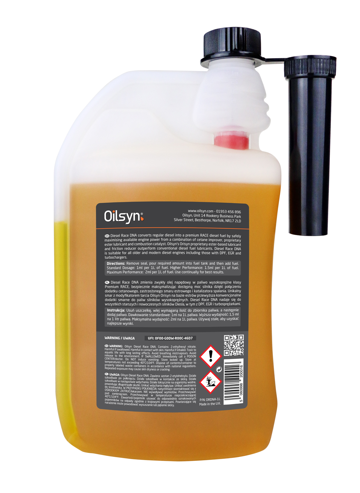 Oilsyn Diesel Race DNA Fuel Conditioner 1 Litre