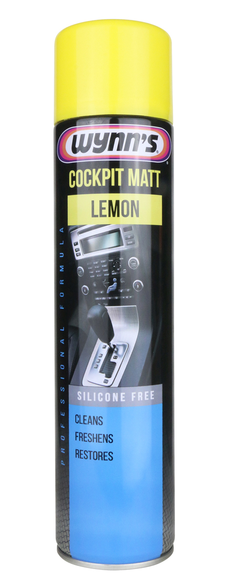 Wynns Cockpit Matt "Silicone Free" Lemon - 600ml Aerosol