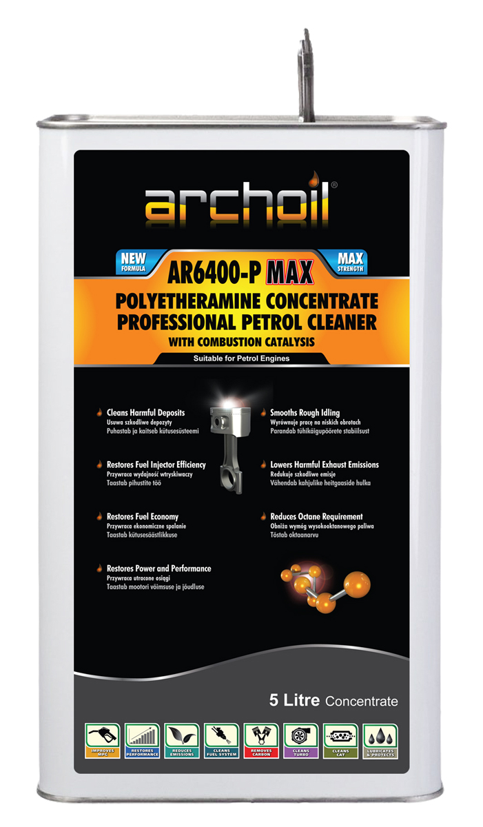 Archoil AR6400-P Max Polyetheramine Concentrate Professional Petrol Cleaner - 5 Litres