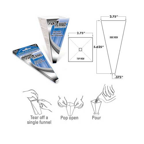 Fast Funnel Standard Disposable Funnels (Pack of 3)