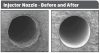 Injector Nozzle Before and After