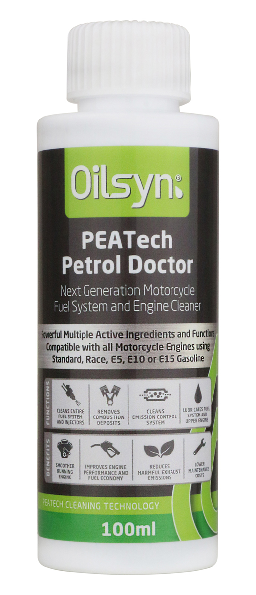 Oilsyn PEATech Petrol Doctor Motorcycle Fuel System & Engine Cleaner - 100ml