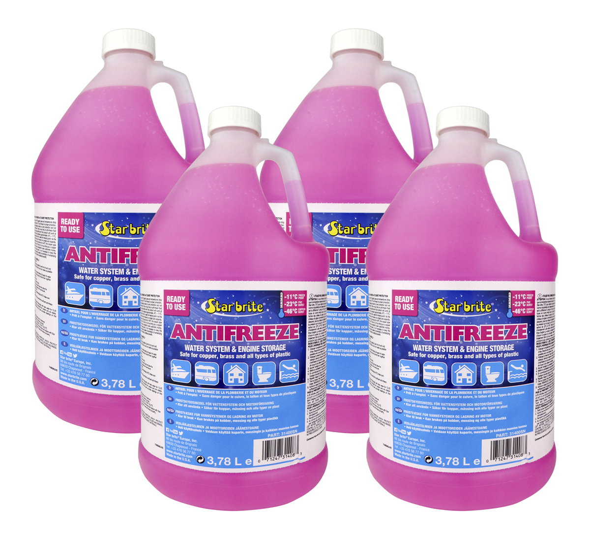 Star Brite 46°C NonToxic Premium AntiFreeze 3.790 Litres