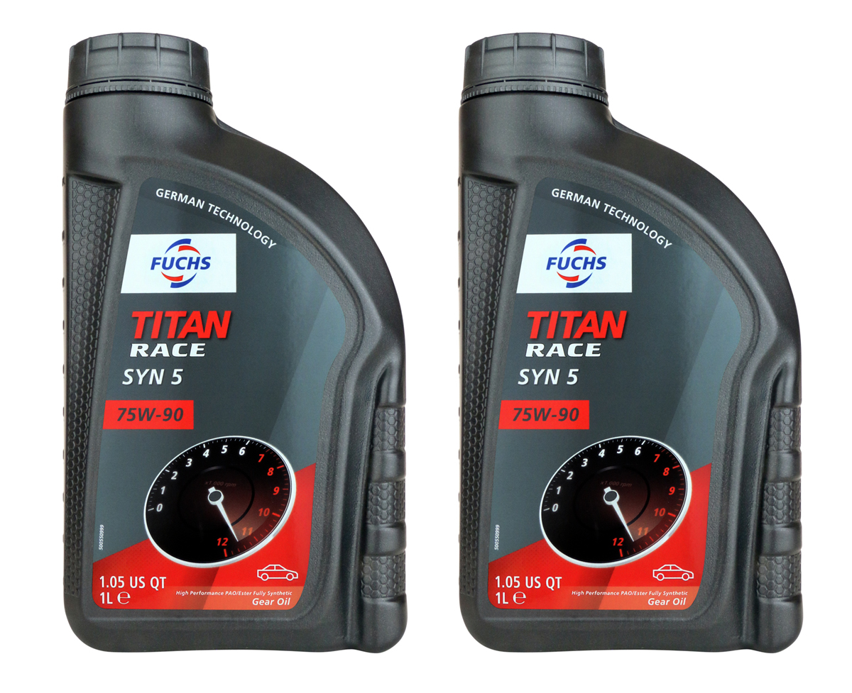 Fuchs Titan Race Syn 5 75W90 GL5 Gear Oil 2 x 1 Litres